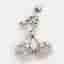 Louis Vuitton 925 Silver/Pink Crystals Cherry Blossom Bag Charm