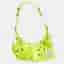 Balenciaga Neon Green Leather XS Le Cagole Shoulder Bag