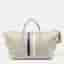 3.1 Phillip Lim Grey Leather Stripe Duffel Bags