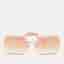 Dolce & Gabbana Peach Gradient DG 2242 Butterfly Sunglasses