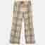 Burberry Kids Beige Vintage Check Wool Blend Wide Leg Pants 8 Yrs