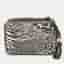 Michael Kors Black/White Printed Faux Leather Ginny Camera Crossbody Bag