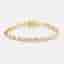 7.6 cts Pear Brilliant 18k Yellow Gold Lab Grown Diamonds Bracelet