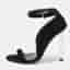 Tom Ford Size 37 Black Suede Ankle Strap Sandals