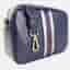 Charriol Deauville Medium Dark Blue Pebbled Leather Crossbody Bag