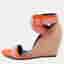 Pierre Hardy Multicolor Leather Wedge Ankle Strap Sandals Size 40