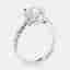 2.50 cts Heart Brilliant Round 18k White Gold Lab Grown Diamonds Ring