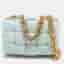 Bottega Veneta Blue Padded Intrecciato Leather Chain Cassette Shoulder Bag