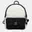 Chanel Quilted Nylon and Tweed Mini Black and White Backpack Bag