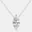 7.00 cts Marquise Briliant Lab Grown Diamond 18k White Gold Chain Necklace