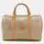 Celine Beige/Tan Coated Canvas Vintage Triomphe Duffel Bag