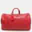Louis Vuitton Keepall Red Leather Duffel Bags