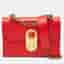 Christian Louboutin Red Leather Small Elisa Shoulder Bag