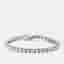 6.45 cts Round Brilliant Cut Lab Grown Diamonds 18k White Gold Tennis Bracelet