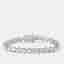 8.61 cts Round Brilliant Cut Lab Grown Diamonds 18k White Gold Tennis Bracelet