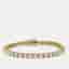 9.80 cts Round Brilliant Lab Grown Diamonds 18k Yellow Gold Tennis Bracelet