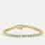 6.00 cts Round Brilliant Lab Grown Diamonds 18k Yellow Gold Tennis Bracelet