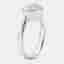 2.00 cts Heart Brilliant Cut Lab Grown Diamond 18k White Gold Ring Size 51