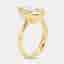 2.80 cts Pear Brilliant 18k Yellow Gold Lab Grown Diamonds Ring Size 51