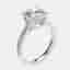 3.50 cts 18k White Gold Round Brilliant Lab Grown Diamonds Ring Size 53