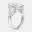 7.10 cts Marquise and Pear Lab Grown Diamond 18k White Gold Ring Size 54