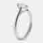 0.50 cts Marquise Cut Lab Grown Diamond 18k White Gold Ring Size 52