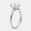 2.00 cts Heart Lab Grown Diamond 18k White Gold Ring Size 53