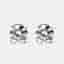 6.00 cts Round Brilliant Cut 18k White Gold Lab Grown Diamonds Solitaire Stud Earrings