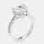 3.60 cts 18k White Gold Heart Brilliant Round Brilliant Lab Grown Diamonds Ring Size 54