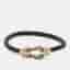 Fred Force 10 Diamond Ceramic 18k Rose Gold Black Cable Large Model Bracelet 16