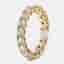 3.00 cts Round Brilliant Lab Grown Diamonds 18k Yellow Gold Eternity Band Ring Size 52