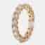 3.00 cts Round Brilliant Lab Grown Diamonds 18k Rose Gold Eternity Band Ring Size 52