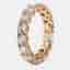 5.00 cts Round Brilliant Lab Grown Diamonds 18k Rose Gold Eternity Band Ring Size 52