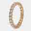 1.25 cts Round Brilliant Lab Grown Diamonds 18k Rose Gold Eternity Band Ring Size 53