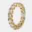 4.4 cts Round Brilliant Lab Grown Diamonds 18k Yellow Gold Eternity Band Ring Size 54