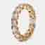 4.4 cts Round Brilliant Lab Grown Diamonds 18k Rose Gold Eternity Band Ring Size 54