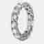 5.00 cts Round Brilliant Lab Grown Diamonds 18k White Gold Eternity Band Ring Size 54