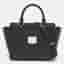 MICHAEL Michael Kors Tina Black Leather Tote Bag