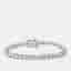 3.9 cts Round Brilliant Cut Lab Grown Diamonds 18k White Gold Tennis Bracelet