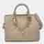 Louis Vuitton Tourterelle Monogram Impreinte Leather Speedy 25 Bandouliere Bag
