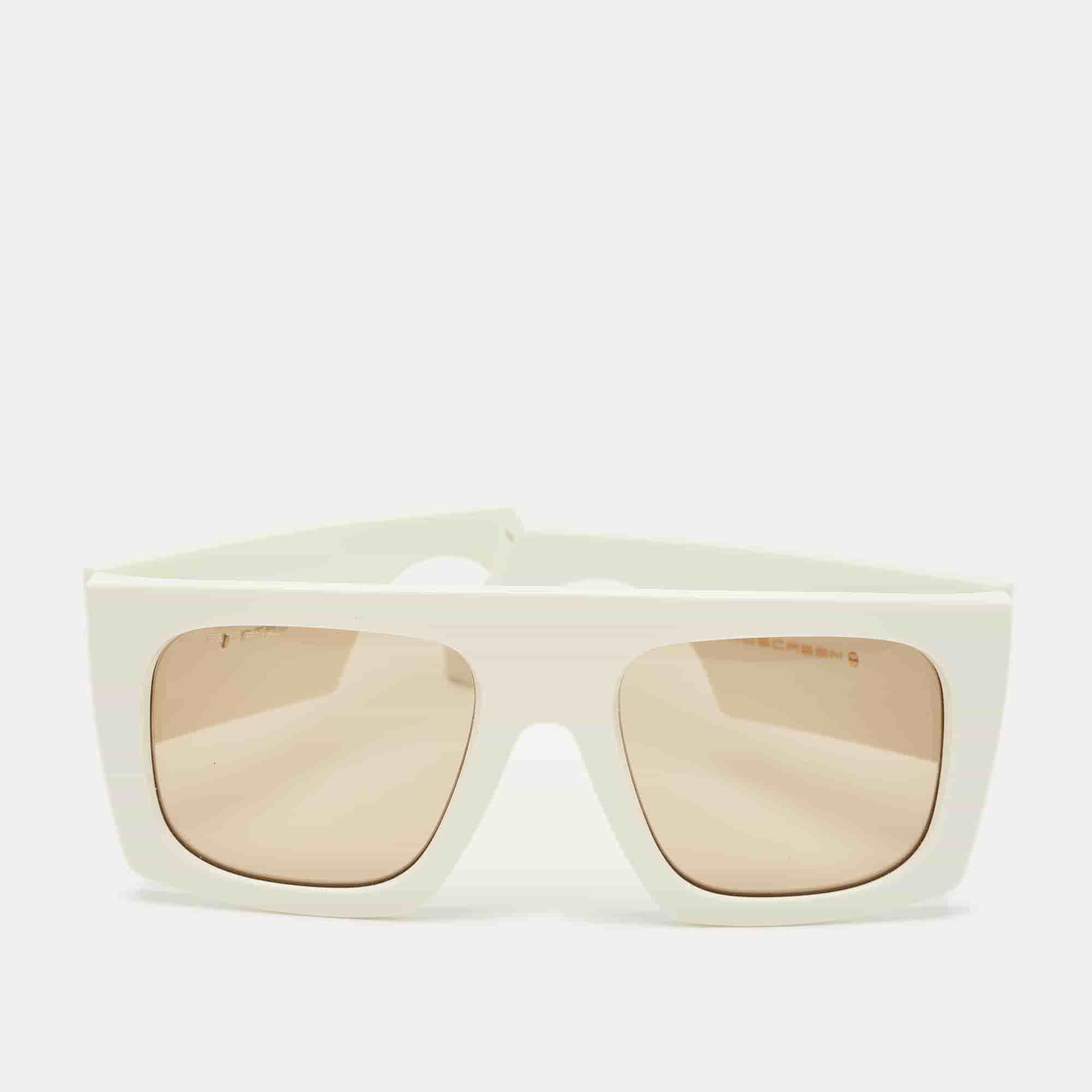 Etro White/Grey SZJ70 EtroScreen Square Sunglasses