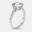 3.25 cts Round Brilliant Lab Grown Diamond 18k White Gold Ring Size 51