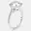 5.3 cts Round Lab Grown Diamond 18k White Gold Ring Size 53