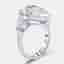 7.7 cts Pear Brilliant Lab Grown Diamond 18k White Gold Ring Size 54