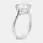 3.15 cts Round Brilliant Lab Grown Diamond 18k White Gold Ring Size 52