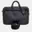 Louis Vuitton Black Leather Weekender Bag
