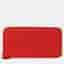 Hermes Azap Long Rouge Garance Taurillon Clemence Leather Wallet