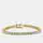 7.30 cts Round Brilliant Lab Grown Diamonds 18k Yellow Gold Tennis Bracelet