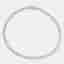 40.93 Cts Emerald 18K White Gold Lab Grown Diamonds Necklace