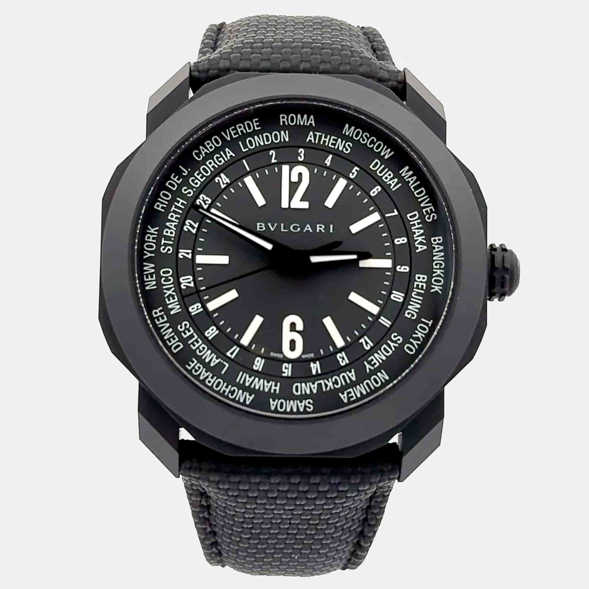 Bvlgari Octo Roma 103486 Automatic Black Stainless Steel Men&rsquo;s Wristwatch 41 mm